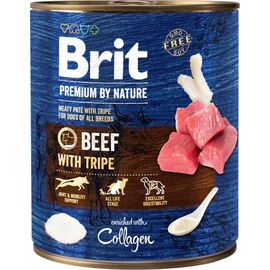 BRIT PREMIUM BY NATURE BEEF WITH TRIPE - WET DOG FOOD - 800 G