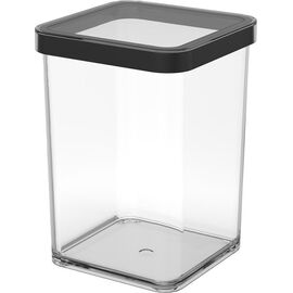 ROTHO POJEMNIK NA PRZYSMAKI KWADRATOWY 1.0L LOFT TRANSPARENTNY/CZARNY