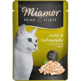 MIAMOR FEINE FILETS CHICKEN WITH POULTRY JELLY - WET CAT FOOD - 100G