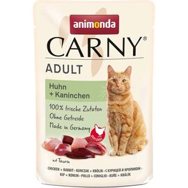 ANIMONDA CARNY ADULT CHICKEN AND RABBIT - WET CAT FOOD - 85G