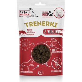 SYTA MICHA TRENERKI  Z WOŁOWINĄ – PRZYSMAK DLA PSA - 80G