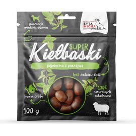 SYTA MICHA SUPER SAUSAGES WITH LAMB AND NETTLE - A TREAT FOR DOGS - 100 G