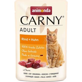 ANIMONDA CARNY ADULT BEEF AND CHICKEN - WET CAT FOOD - 85G