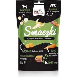 SYTA MICHA VEGE TREATS WITH SWEET POTATO, CARROT AND BANANA - DOG TREAT - 80 G