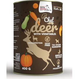 SYTA MICHA CHEF DEER WITH VEGETABLES - WET DOG FOOD - 400G