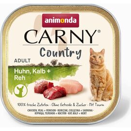 ANIMONDA CARNY COUNTRY CHICKEN, VEAL + VENISON - WET CAT FOOD - 100 G