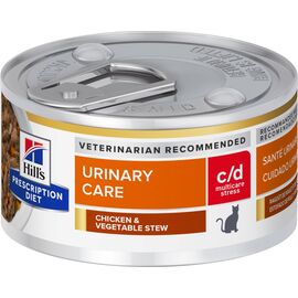 HILL'S PD FELINE C/D URINARY STRESS STEWS - WET CAT FOOD - 82 G