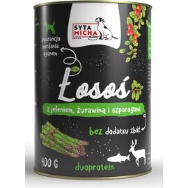 SYTA MICHA SALMON WITH DEER, CRANBERRIES AND ASPARAGUS - WET DOG FOOD - 400G
