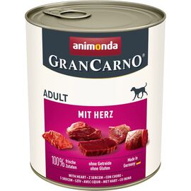 ANIMONDA GRANCARNO ADULT WITH HEARTS - WET DOG FOOD - 800G