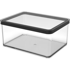 ROTHO POJEMNIK NA PRZYSMAKI SZEROKI 2.25L LOFT TRANSPARENTNY/CZARNY