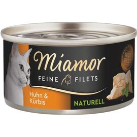 MIAMOR FEINE FILETS NATURELL CHICKEN WITH PUMPKIN - WET CAT FOOD - 80G