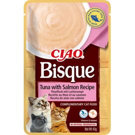 INABA CIAO BISQUE TUNA WITH SALMON - CAT TREATS - 12 X 40G