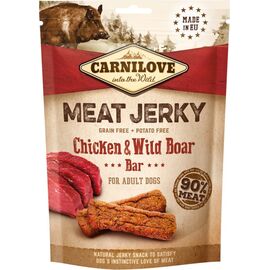 CARNILOVE MEAT JERKY CHICKEN WITH WILD BOAR - DOG SNACK - 100 G