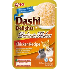 INABA CAT DASHI DELIGHTS DELICATE FLAKES CHICKEN - CAT TREAT - 40G
