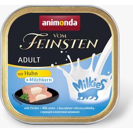 ANIMONDA VOM FEINSTEN ADULT MILKIES WITH CHICKEN AND MILKY FILLING - WET FOOD FOR CATS - 100G