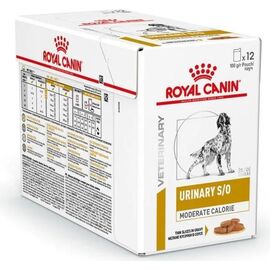 ROYAL CANIN URINARY S/O MODERATE CALORIE WET DOG FOOD CHUNKS IN SAUCE 12X100 G