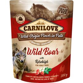 CARNILOVE DOG POUCH WILD BOAR & ROSEHIPS - WET DOG FOOD - 300G