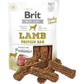 BRIT JERKY LAMB PROTEIN BAR - LAMB - DOG SNACK - 80 G