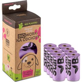 STARCH BAG STARCHBAG BIO COMPOSTABLE POOP BAGS LILAC – 8X15 PCS