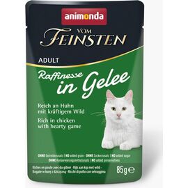 ANIMONDA VOM FEINSTEN ADULT RAFFINESSE IN JELLY RICH IN CHICKEN WITH GAME - WET CAT FOOD - 85 G