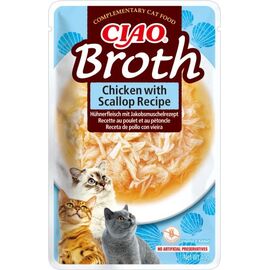 INABA CIAO BROTH CHICKEN & SCALLOP - CAT TREATS - 12X40G