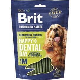 BRIT PREMIUM DOG SNACK DENTAL M - DOG TREAT - 180G