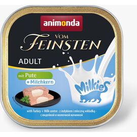 ANIMONDA VOM FEINSTEN ADULT MILKIES WITH TURKEY AND MILKY FILLING - WET CAT FOOD - 100G
