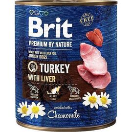 BRIT PREMIUM BY NATURE TURKEY&LIVER - MOKRA KARMA DLA PSA - 800G
