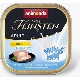 ANIMONDA VOM FEINSTEN ADULT MILKIES WITH CHICKEN AND YOGURT FILLING - WET CAT FOOD - 100G