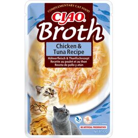 INABA CIAO BROTH CHICKEN & TUNA - CAT TREATS - 12X40G