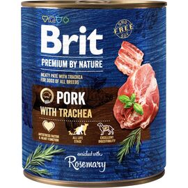 BRIT PREMIUM BY NATURE PORK&TRACHEA - MOKRA KARMA DLA PSA - 800G