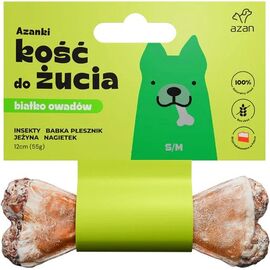 BRIT AZANKI BONE WITH INSECTS AND BLACKBERRY S/M - DOG TREAT - 12 CM