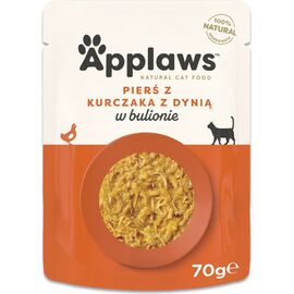 APPLAWS CHICKEN BREAST WITH PUMPKIN IN BROTH - WET CAT FOOD - 70G