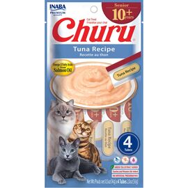 INABA CHURU SENIOR TUNA RECIPE - CAT TREATS - 4X14G