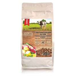 O'CANIS PREMIUM BEEF WITH MILLET, POTATOES, AND RED BEETROOT - DRY DOG FOOD - 1,5KG