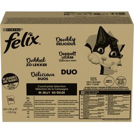 PURINA NESTLE PURINA FELIX FANTASTIC DUO MIX COUNTRYSIDE - WET CAT FOOD - 120X85G