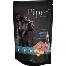DOLINA NOTECI PIPER ANIMALS WITH LAMB, CARROT AND BROWN RICE - WET DOG FOOD - 500G