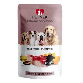 HILTON PETNER BEEF WITH PUMPKIN - WET DOG FOOD - 500G