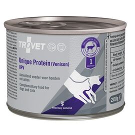 TROVET UNIQUE PROTEIN UPV VENISON - WET FOOD FOR DOGS AND CATS - 200G