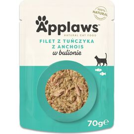 APPLAWS NATURAL CAT FOOD TUNA AND WHOLE ANCHOVY - WET CAT FOOD - 70G