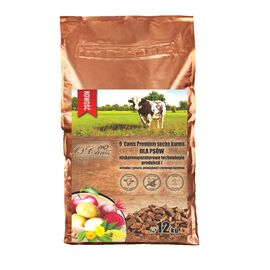 O'CANIS PREMIUM BEEF WITH MILLET, POTATOES, AND RED BEETROOT - DRY DOG FOOD - 12KG