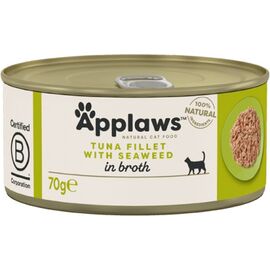 APPLAWS TUNA FILLET WITH SEAWEED IN BROTH - WET CAT FOOD - 70G