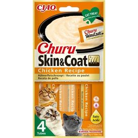 INABA CHURU SKIN&COAT CHICKEN RECIPE - CAT TREATS - 4X14G