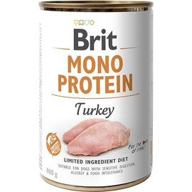 BRIT MONO PROTEIN TURKEY - WET DOG FOOD - 400 G
