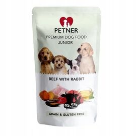 HILTON PETNER JUNIOR MINI BEEF WITH RABBIT - WET DOG FOOD - 500G