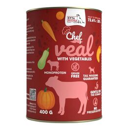 SYTA MICHA CHEF VEAL WITH VEGETABLES - WET DOG FOOD - 400G