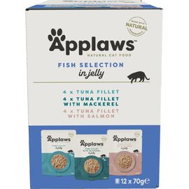 APPLAWS FISH SELECTION MULTIPACK IN BROTH - WET CAT FOOD - 12X70G