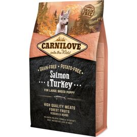 CARNILOVE PUPPY SALMON AND TURKEY LARGE BREEDS - DRY DOG FOOD - 4KG