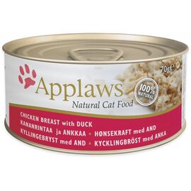 APPLAWS NATURAL CAT FOOD CHICKEN BREAST WITH DUCK - WET CAT FOOD - 70G