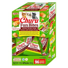 INABA CHURU FUN BITES CHICKEN AND PUMPKIN - CAT TREATS - 8X12G